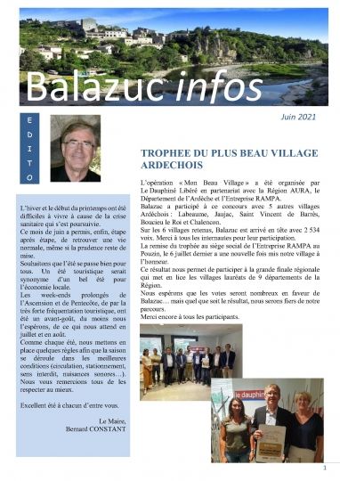 une bulletin juin 2021